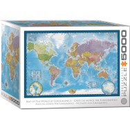 Map of the World Pussel 5000 bitar